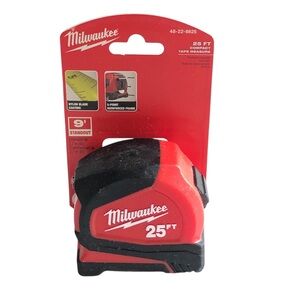 Milwaukee 25 FT Compact Tape Measure 48-22-6625 New